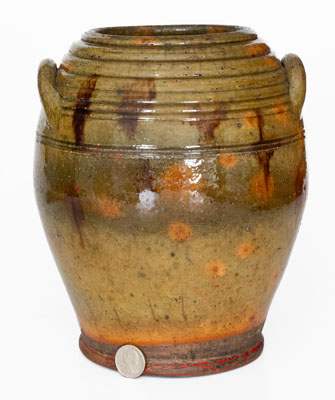 Fine New England Redware Jar, first half 19th century