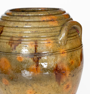 Fine New England Redware Jar, first half 19th century