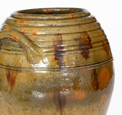 Fine New England Redware Jar, first half 19th century