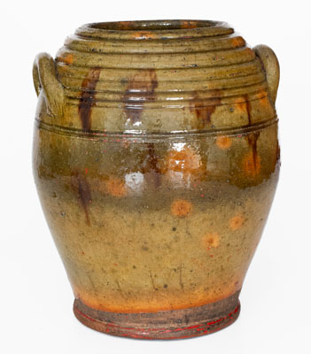 Fine New England Redware Jar, first half 19th century