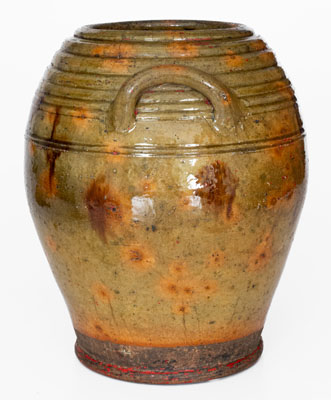 Fine New England Redware Jar, first half 19th century
