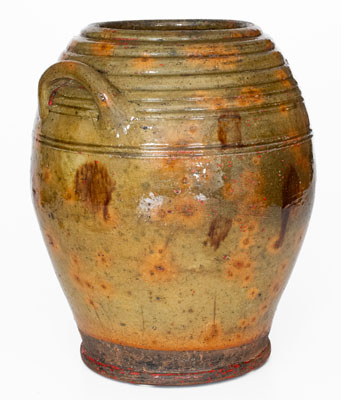 Fine New England Redware Jar, first half 19th century