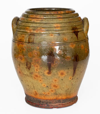 Fine New England Redware Jar, first half 19th century