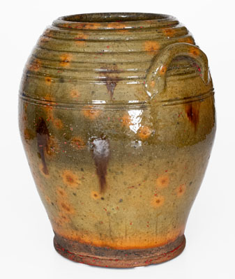 Fine New England Redware Jar, first half 19th century