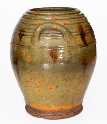 Fine New England Redware Jar, first half 19th century