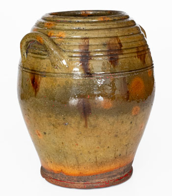 Fine New England Redware Jar, first half 19th century