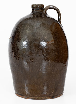 2 Gal. DS (Daniel Seagle, Vale, North Carolina) Alkaline-Glazed Stoneware Jug, c1840
