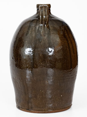 2 Gal. DS (Daniel Seagle, Vale, North Carolina) Alkaline-Glazed Stoneware Jug, c1840