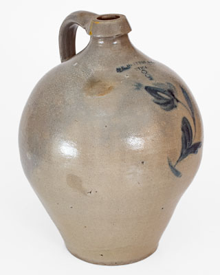 3 Gal. J. F. BRAYTON & CO. / UTICA, New York Stoneware Jug
