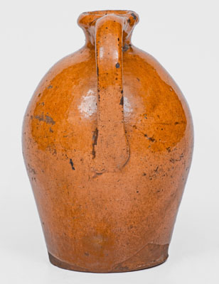 Small-Sized New England Redware Jug, 19th century