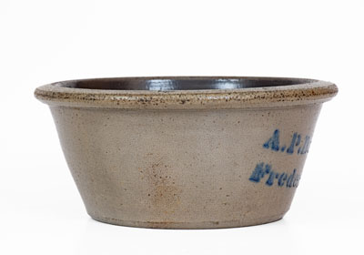 Rare Small-Sized A. P. Donaghho / Fredericktown, PA Stoneware Bowl