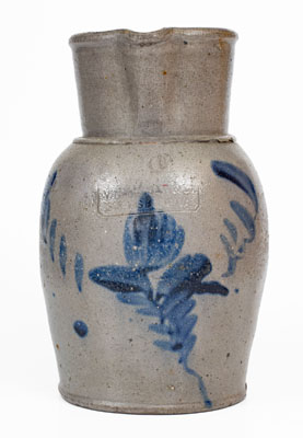 W. H. LEHEW & CO. / STRASBURG, VA Stoneware Pitcher w/ Floral Decoration