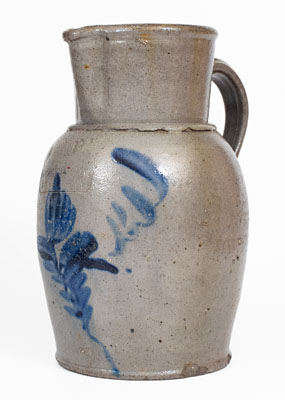 W. H. LEHEW & CO. / STRASBURG, VA Stoneware Pitcher w/ Floral Decoration