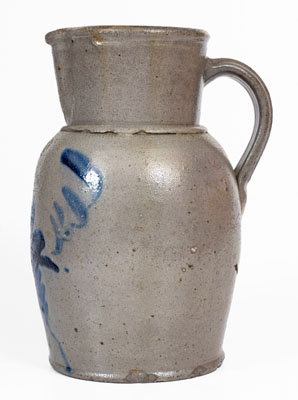 W. H. LEHEW & CO. / STRASBURG, VA Stoneware Pitcher w/ Floral Decoration