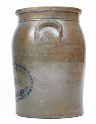 Very Rare 3 Gal. BELPRE, OHIO Stoneware Advertising Jar