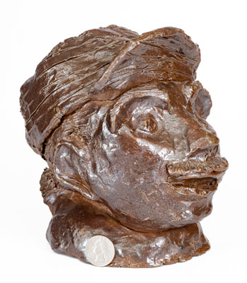 Unusual Sewertile Figure of Baseball Player, c1900-1930