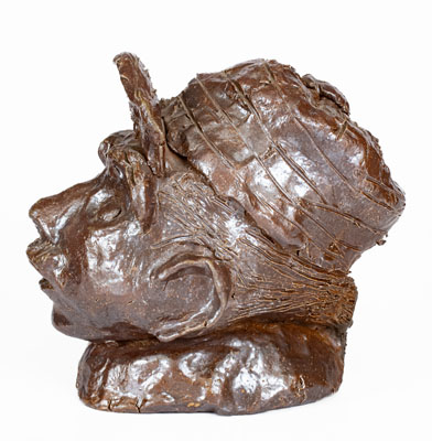 Unusual Sewertile Figure of Baseball Player, c1900-1930