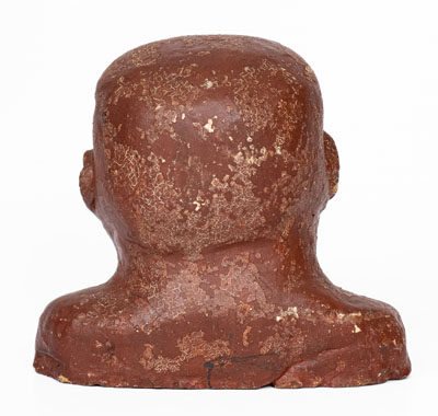 Unusual Cold-Painted Ohio Sewer Tile Bust
