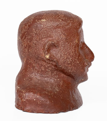 Unusual Cold-Painted Ohio Sewer Tile Bust