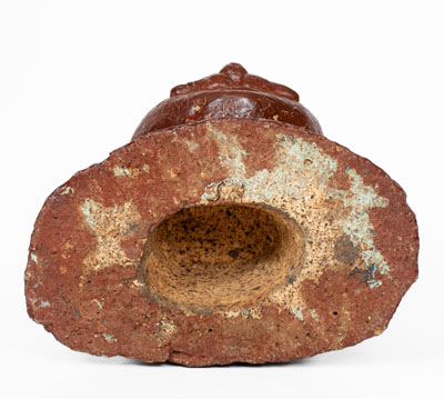 Unusual Cold-Painted Ohio Sewer Tile Bust