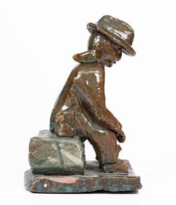 Grand Ledge, Michigan Sculpture of a Seated Man, early 20th century