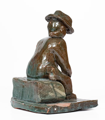 Grand Ledge, Michigan Sculpture of a Seated Man, early 20th century