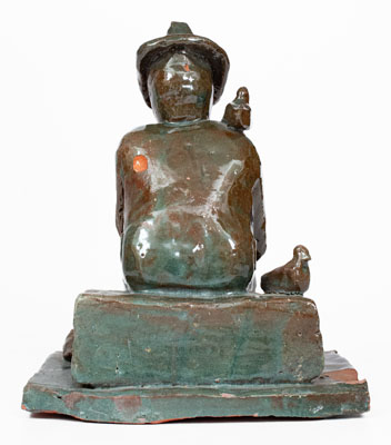 Grand Ledge, Michigan Sculpture of a Seated Man, early 20th century