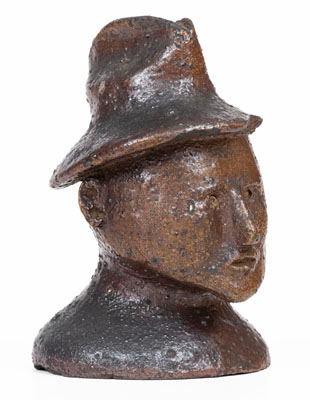 Unusual Ohio Sewer Tile Bust w/ Inscription and 1926 Date