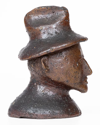 Unusual Ohio Sewer Tile Bust w/ Inscription and 1926 Date