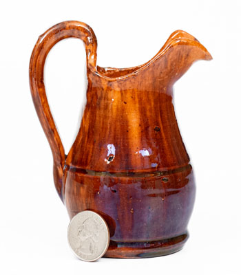 Fine Miniature JOHN BELL (Waynesboro, PA) Redware Washbowl Pitcher