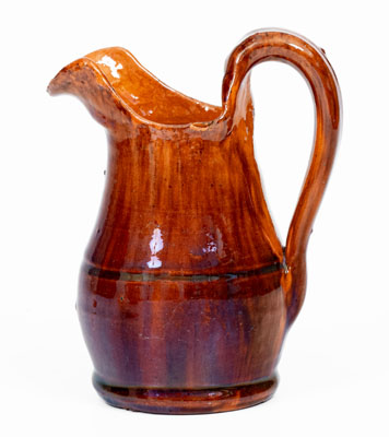 Fine Miniature JOHN BELL (Waynesboro, PA) Redware Washbowl Pitcher