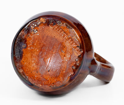 Fine Miniature JOHN BELL (Waynesboro, PA) Redware Washbowl Pitcher