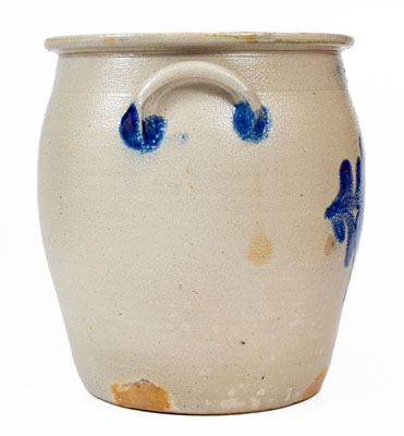 4 Gal. COWDEN & WILCOX / HARRISBURG, PA Stoneware Jar w/ Bold Floral Decoration