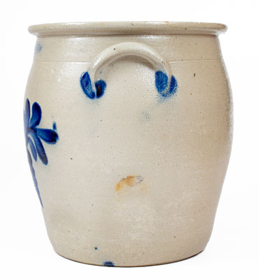 4 Gal. COWDEN & WILCOX / HARRISBURG, PA Stoneware Jar w/ Bold Floral Decoration