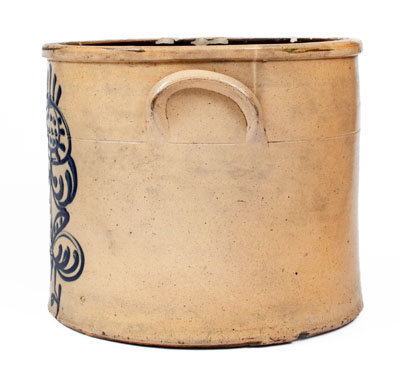 4 Gal. New England Stoneware Crock w/ Sunflower Decoration