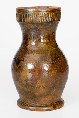 Rare WINCHESTER / POTTERIES / VA Redware Vase, Round Hill Pottery, Frederick County, VA, c1930