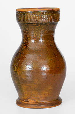 Rare WINCHESTER / POTTERIES / VA Redware Vase, Round Hill Pottery, Frederick County, VA, c1930
