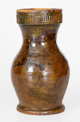 Rare WINCHESTER / POTTERIES / VA Redware Vase, Round Hill Pottery, Frederick County, VA, c1930