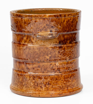 JOHN BELL / WAYNESBORO, Pennsylvania Redware Tobacco Jar
