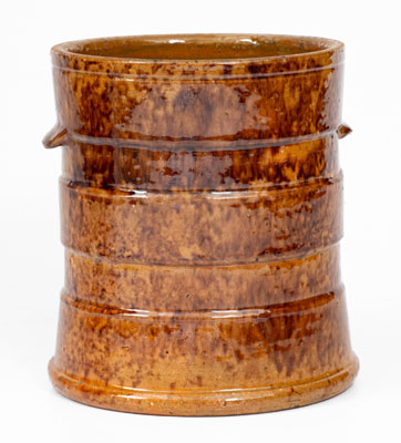 JOHN BELL / WAYNESBORO, Pennsylvania Redware Tobacco Jar