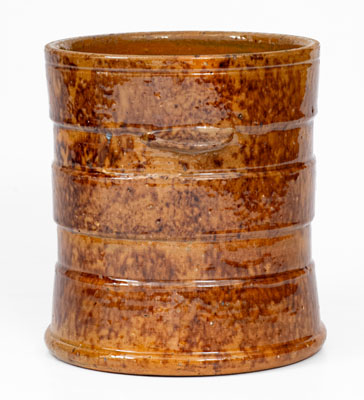 JOHN BELL / WAYNESBORO, Pennsylvania Redware Tobacco Jar