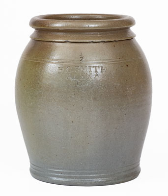 1/2 Gal. H.C. SMITH / ALEXA / D.C. Stoneware Jar (Alexandria, Virginia)