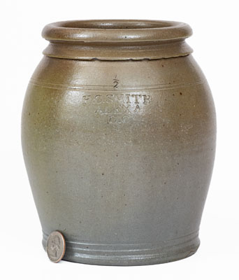 1/2 Gal. H.C. SMITH / ALEXA / D.C. Stoneware Jar (Alexandria, Virginia)