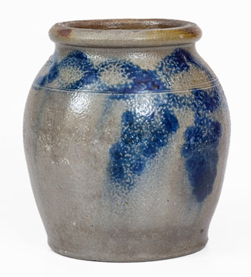 1/2 Gal. H.C. SMITH / ALEXA / D.C. Stoneware Jar w/ Cobalt Decoration (Alexandria, Virginia)