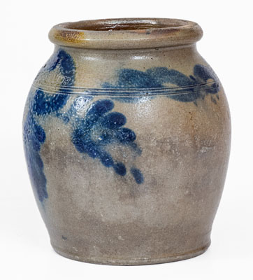 1/2 Gal. H.C. SMITH / ALEXA / D.C. Stoneware Jar w/ Cobalt Decoration (Alexandria, Virginia)