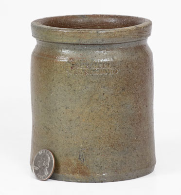 Small-Sized Salt-Glazed JOHN BELL / WAYNESBORO Stoneware Jar