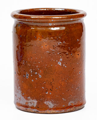 Small-Sized JOHN BELL / WAYNESBORO Redware Jar