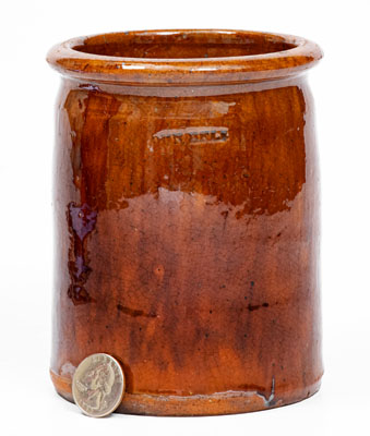 JOHN BELL (Waynesboro, PA) Redware Jar, c1840-1880