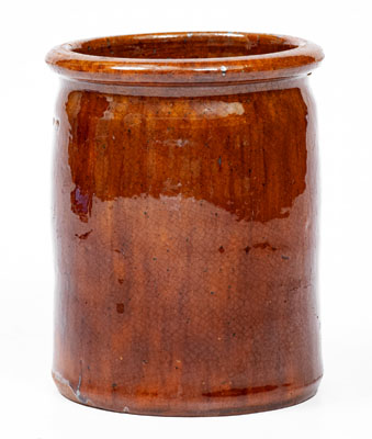 JOHN BELL (Waynesboro, PA) Redware Jar, c1840-1880