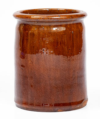 JOHN BELL (Waynesboro, PA) Redware Jar, c1840-1880